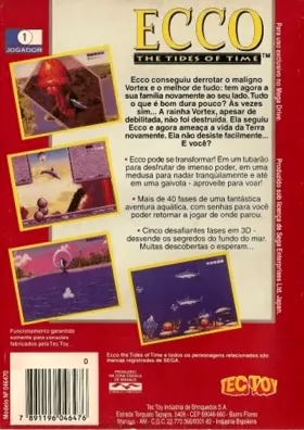 Ecco the Dolphin II (Japan) box cover back